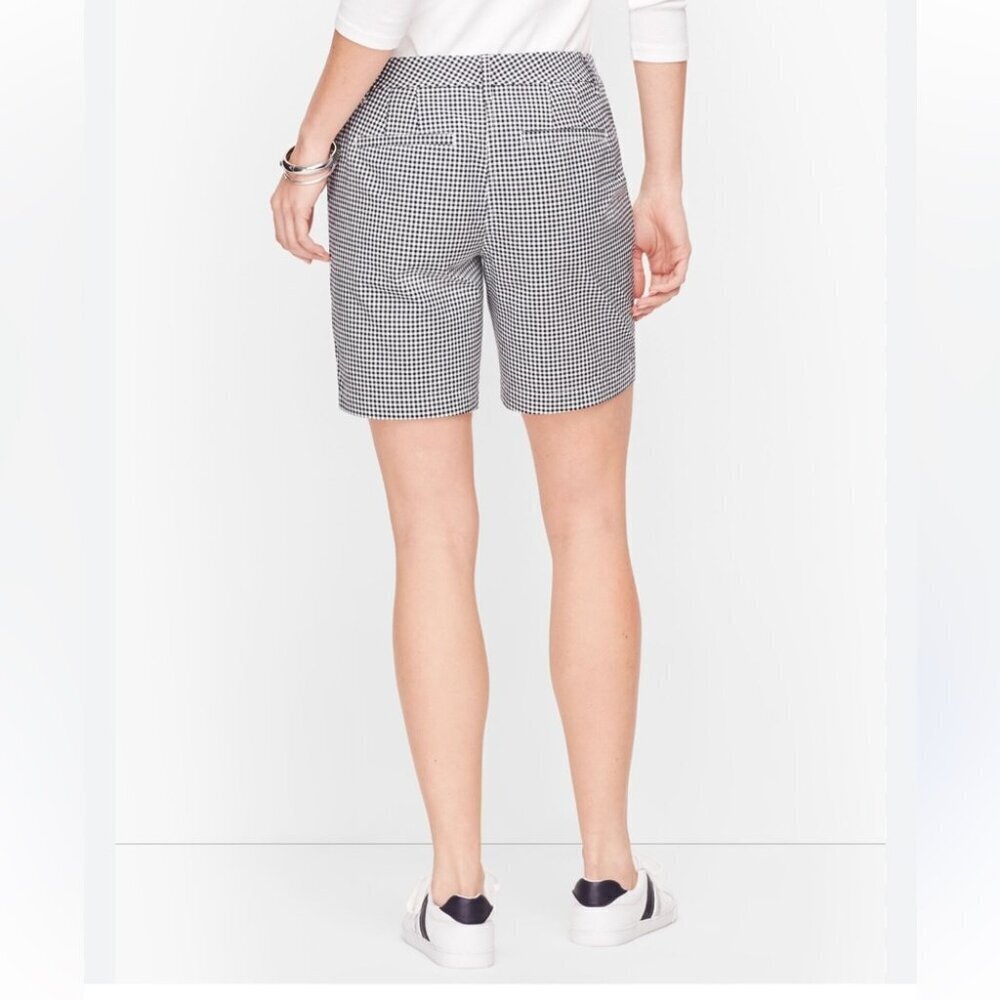 ** Club Monaco Black Gingham Bermuda Shorts Size 8